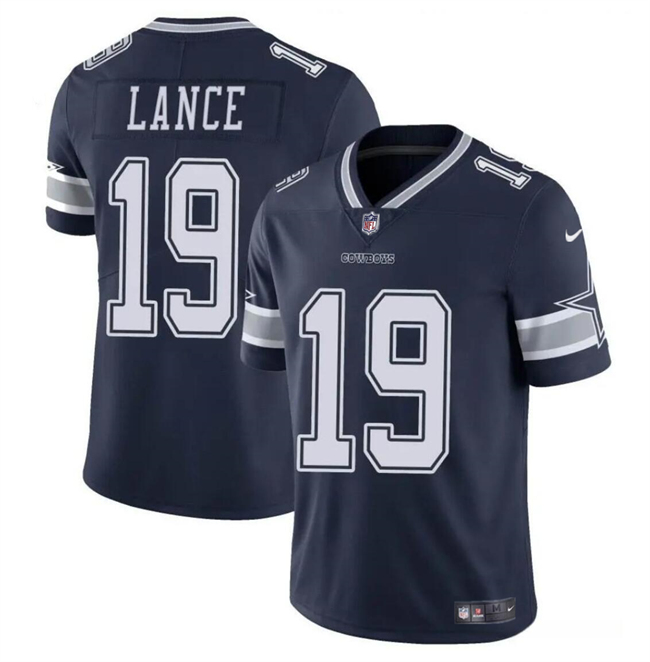 Men's Dallas Cowboys #19 Trey Lance Navy Vapor Untouchable Limited Football Stitched Jersey